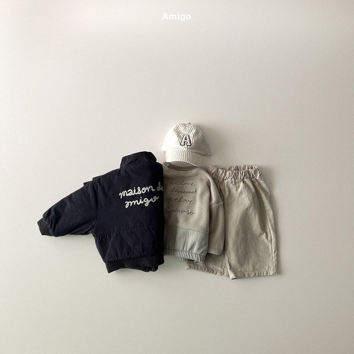 25冬 正韓 amigo 簡約 鋪棉勞布森 外套 兩色-細節圖2