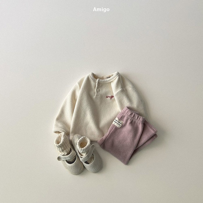 25冬 正韓 amigo 簡約小標 軟綿坑條內搭褲 五色-細節圖4