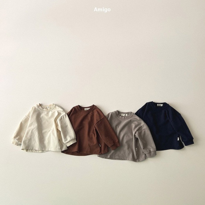 25冬 正韓 amigo 簡單即是經典 基本款 長Ｔ 四色-細節圖2