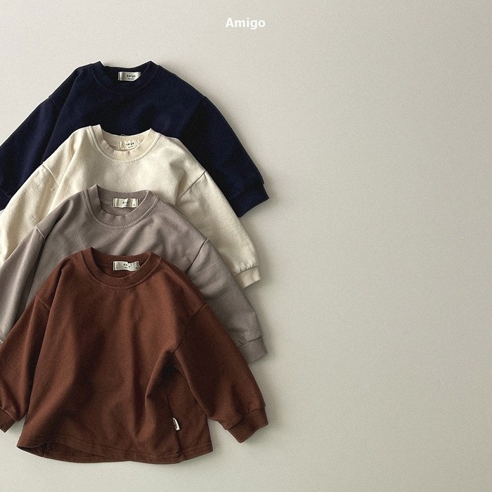 25冬 正韓 amigo 簡單即是經典 基本款 長Ｔ 四色-細節圖3