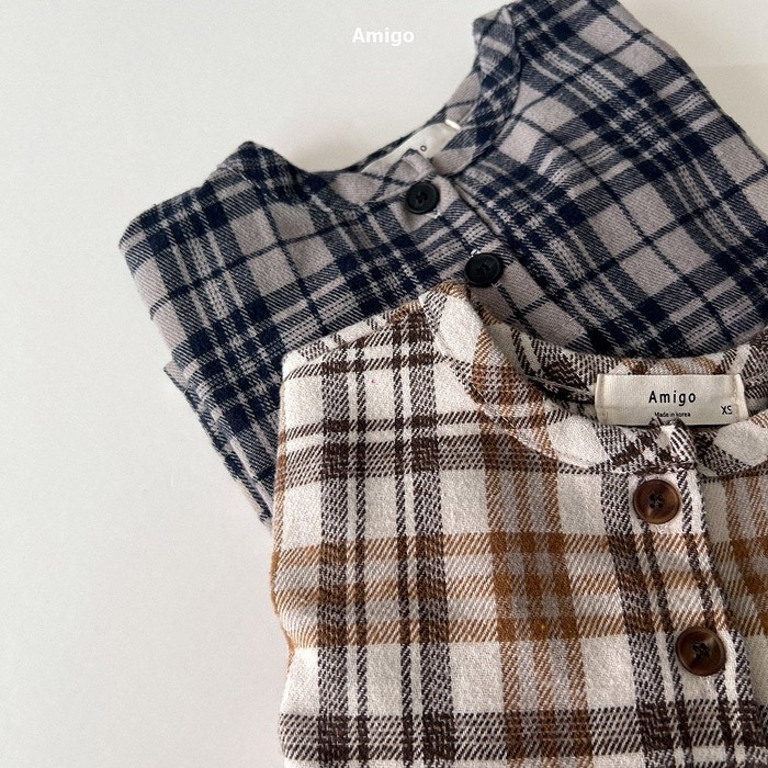 25冬 正韓 amigo 法蘭絨無領襯衫 兩色-細節圖5