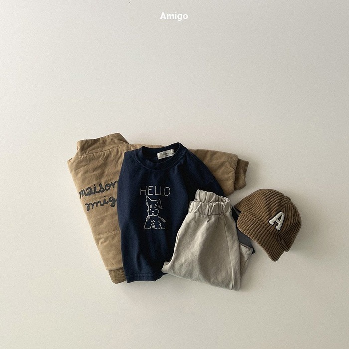 25冬 正韓 amigo 字母絨布 棒球帽 三色-細節圖2