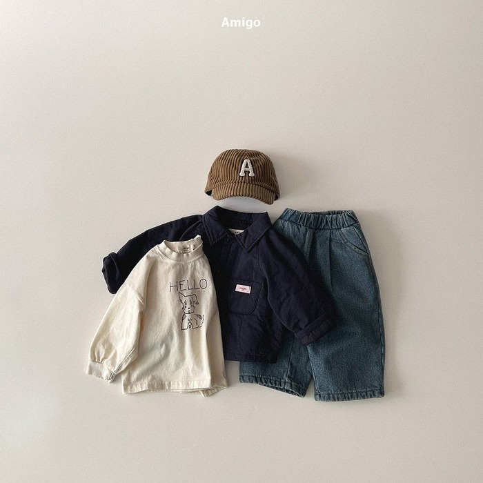 25冬 正韓 amigo 字母絨布 棒球帽 三色-細節圖3