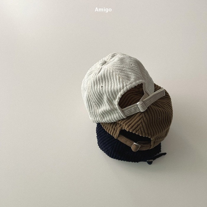 25冬 正韓 amigo 字母絨布 棒球帽 三色-細節圖7