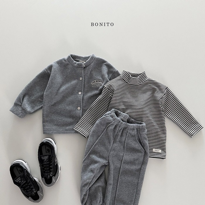 25冬 正韓 bonito 溫暖fleece 立領運動套裝 兩色-細節圖2