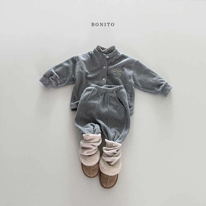 25冬 正韓 bonito 溫暖fleece 立領運動套裝 兩色-細節圖3