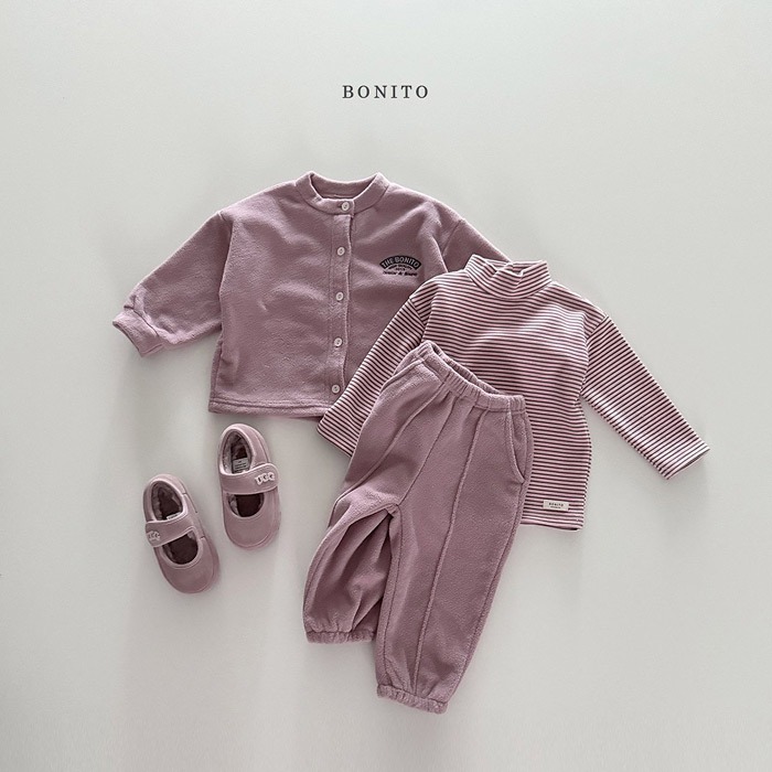 25冬 正韓 bonito 溫暖fleece 立領運動套裝 兩色-細節圖5