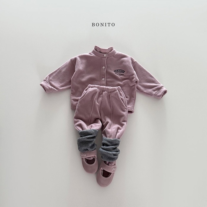 25冬 正韓 bonito 溫暖fleece 立領運動套裝 兩色-細節圖7