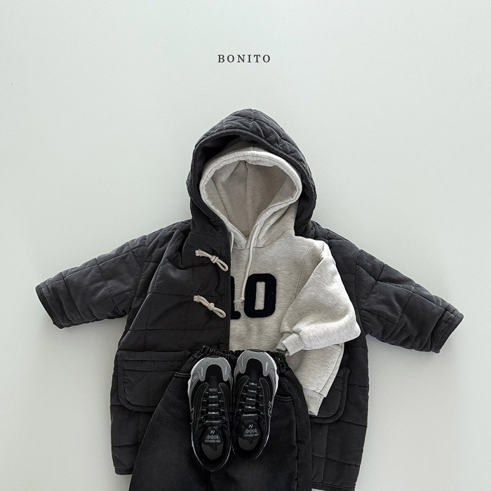 25冬 正韓 bonito 數字厚磅 連帽大學Ｔ 三色（親子款）-細節圖2