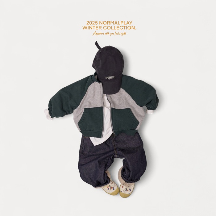 25冬 正韓 normalplay 美式經典 棒球外套 兩色-細節圖4