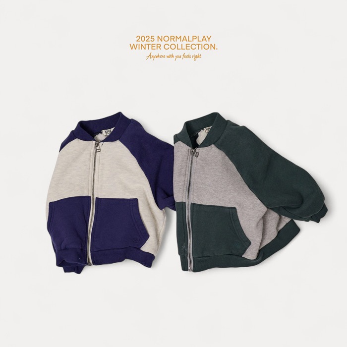 25冬 正韓 normalplay 美式經典 棒球外套 兩色-細節圖6