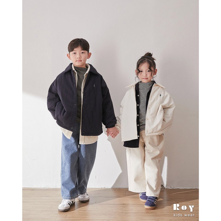 25冬 正韓 Roy 鋪棉 小人物 外套 三色-細節圖2