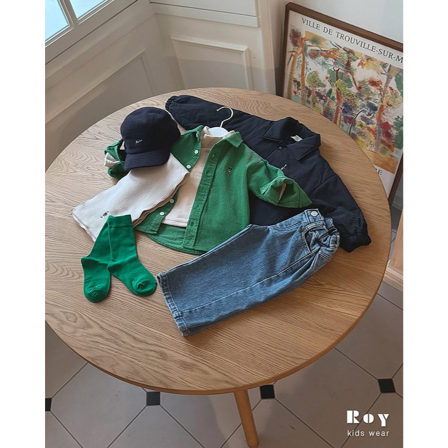 25冬 正韓 Roy 鋪棉 小人物 外套 三色-細節圖3