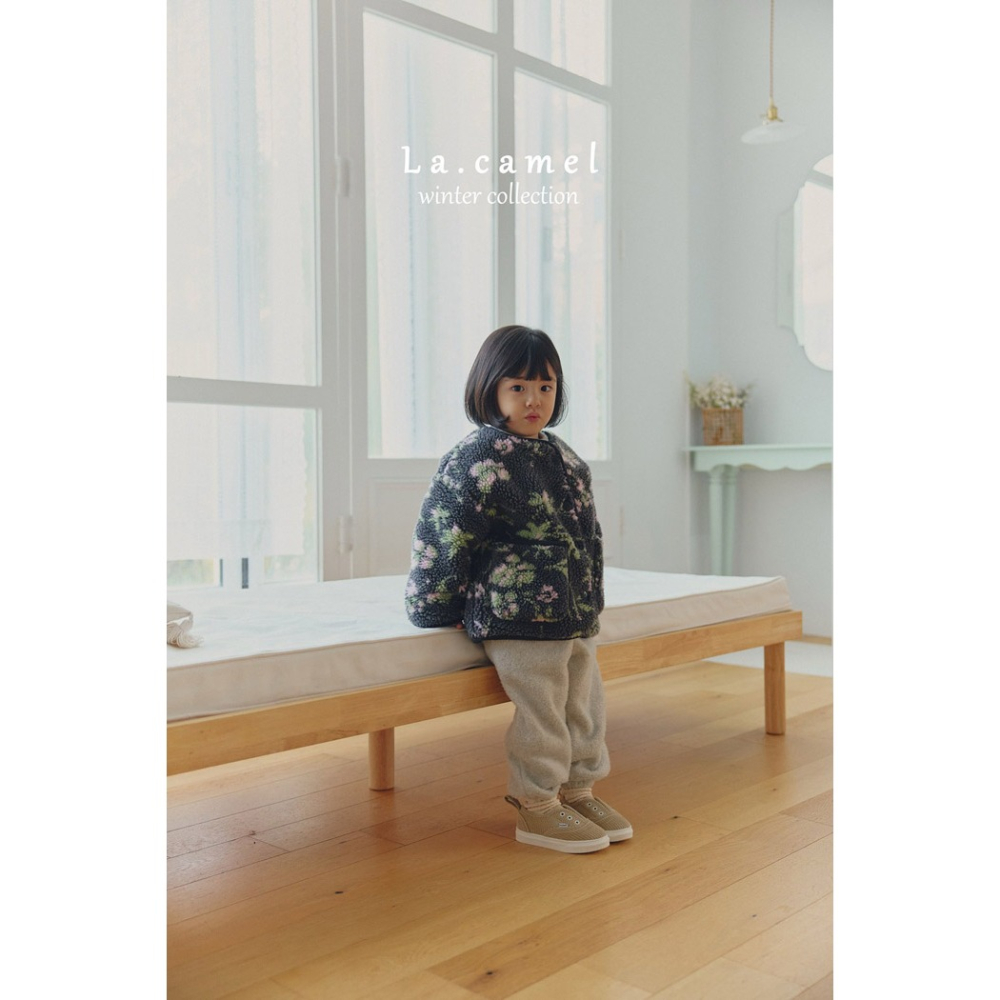 25冬 正韓 la_camel 古董花色 ＱＱ毛 外套-細節圖5