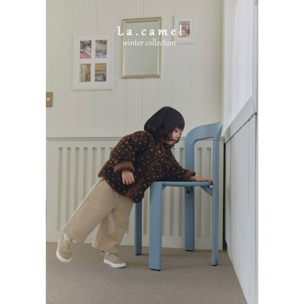 25冬 正韓 la_camel 純色 斜紋布 直筒褲 三色-細節圖2