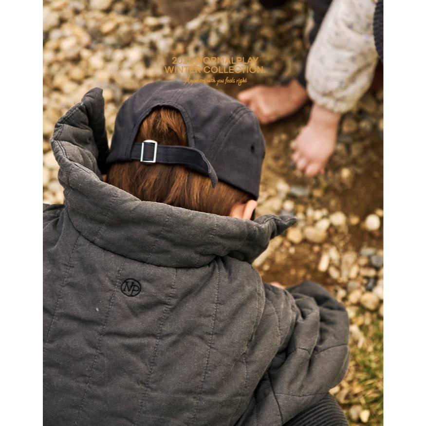 25冬 正韓 normalplay 美式純黑 立領外套-細節圖2