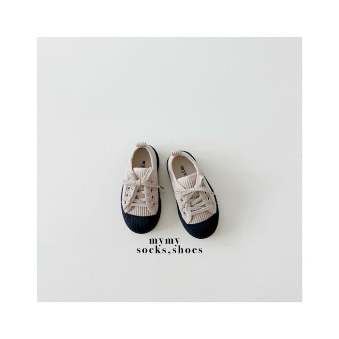 25冬 正韓 燈芯絨 餅乾鞋 側邊可黏貼 兩色-細節圖3