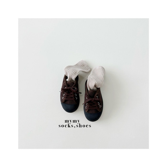 25冬 正韓 燈芯絨 餅乾鞋 側邊可黏貼 兩色-細節圖7