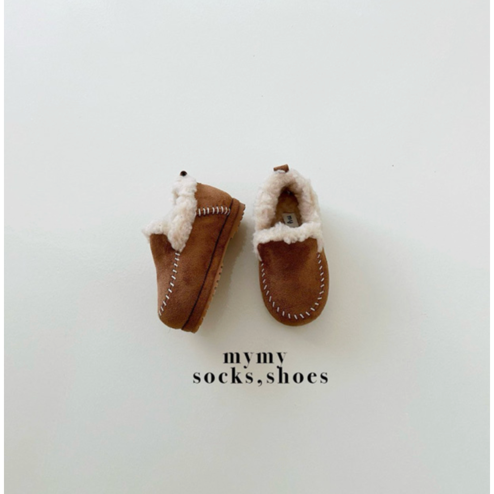 25冬 正韓 麂皮毛茸茸 樂福鞋 平底鞋 娃娃鞋-細節圖2