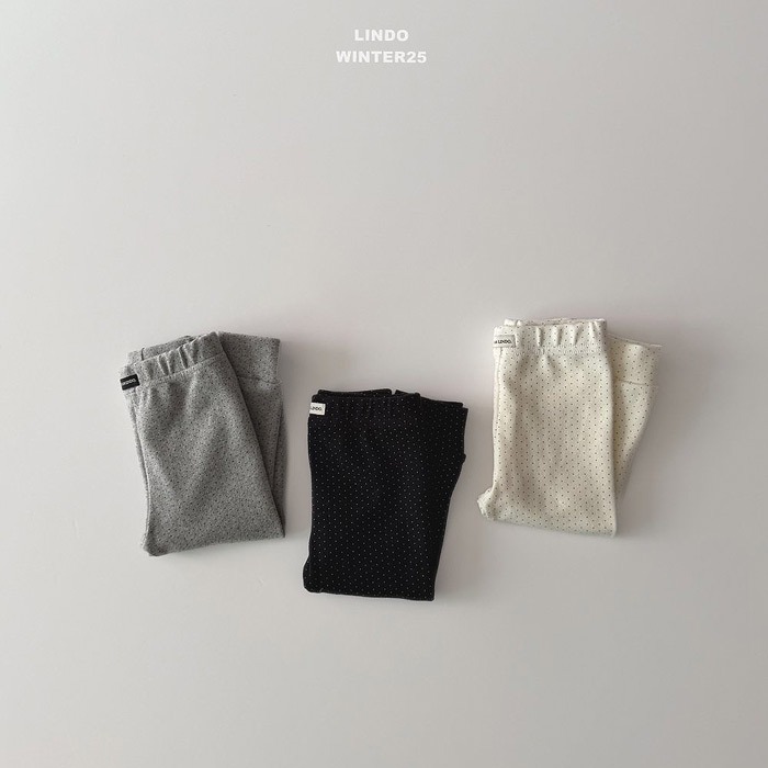 25冬 正韓 lindo 簡約點點 內搭褲 三色-細節圖2