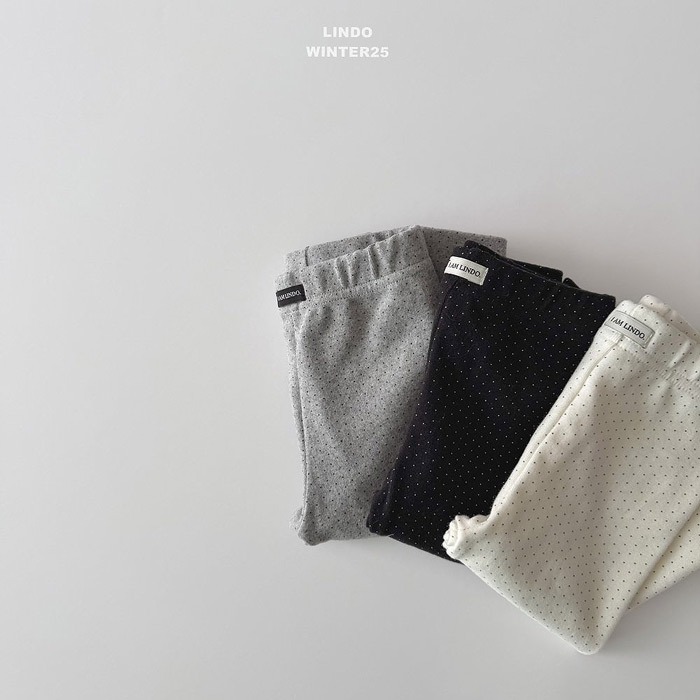 25冬 正韓 lindo 簡約點點 內搭褲 三色-細節圖3