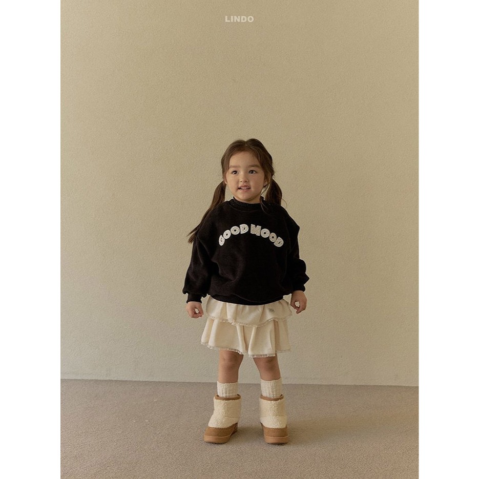 25冬 正韓 lindo 簡約字母 大學Ｔ 三色-細節圖3