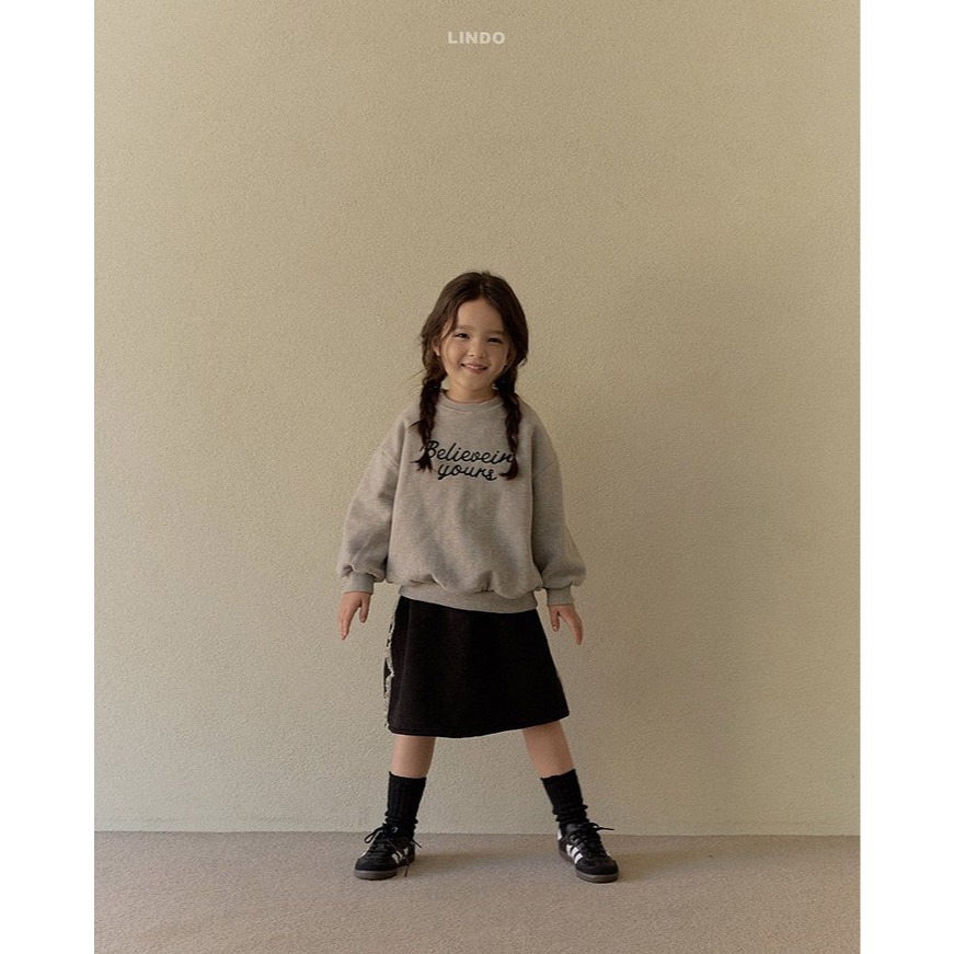 25冬 正韓 lindo 簡約 滾邊 及膝 棉裙 三色-細節圖4