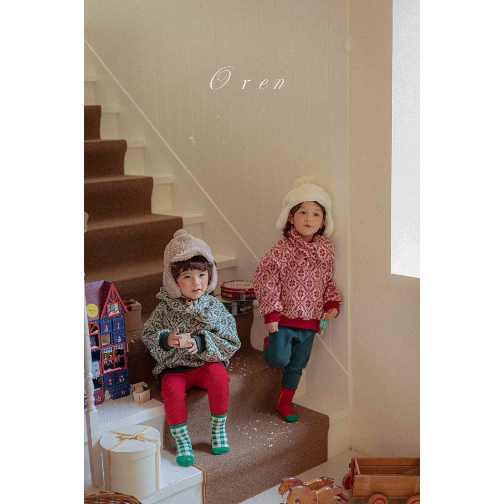 25冬 正韓 oren 聖誕節慶 圖騰 毛衣 兩色-細節圖4