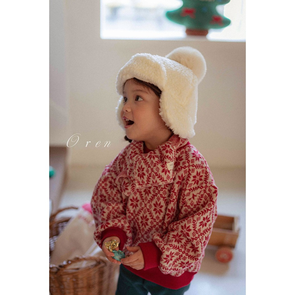 25冬 正韓 oren 聖誕節慶 圖騰 毛衣 兩色-細節圖6