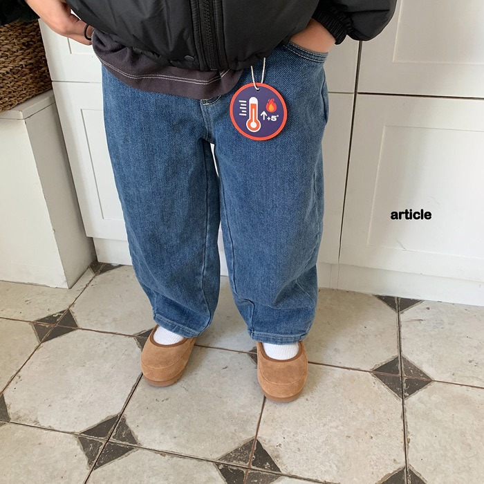 25冬 正韓 article 內刷毛 保暖 錐形褲 （兩色）-細節圖2