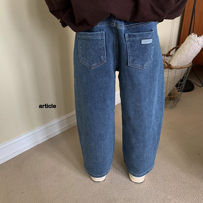 25冬 正韓 article 內刷毛 保暖 錐形褲 （兩色）-細節圖3