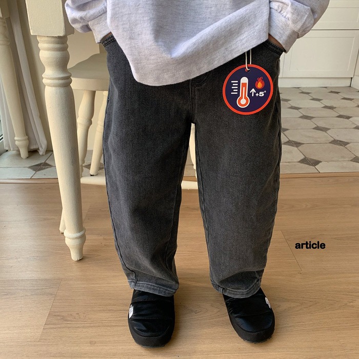 25冬 正韓 article 內刷毛 保暖 錐形褲 （兩色）-細節圖6