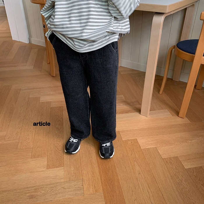 25冬 正韓 article 內刷毛 保暖 直筒褲 （兩色）-細節圖4