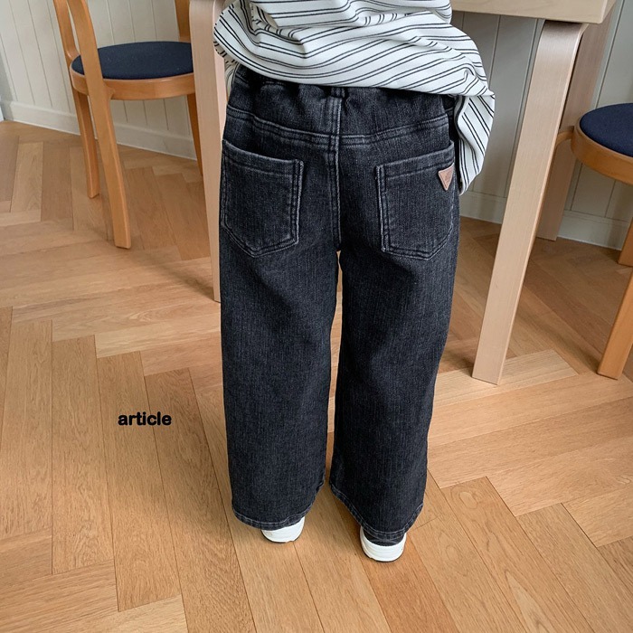 25冬 正韓 article 內刷毛 保暖 直筒褲 （兩色）-細節圖5