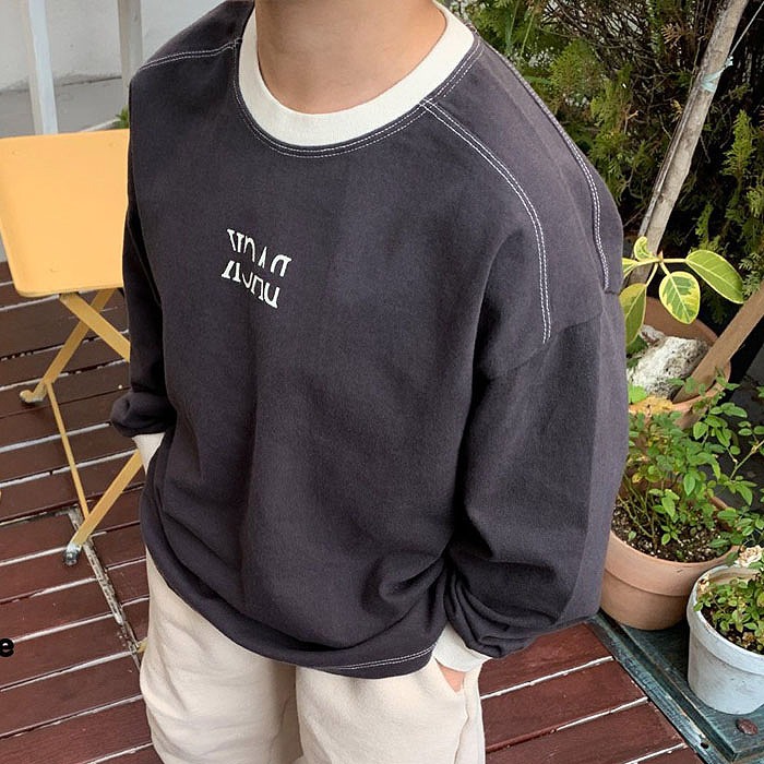 25冬 正韓 article 薄款 車邊配色 字母Ｔ （三色）-細節圖3