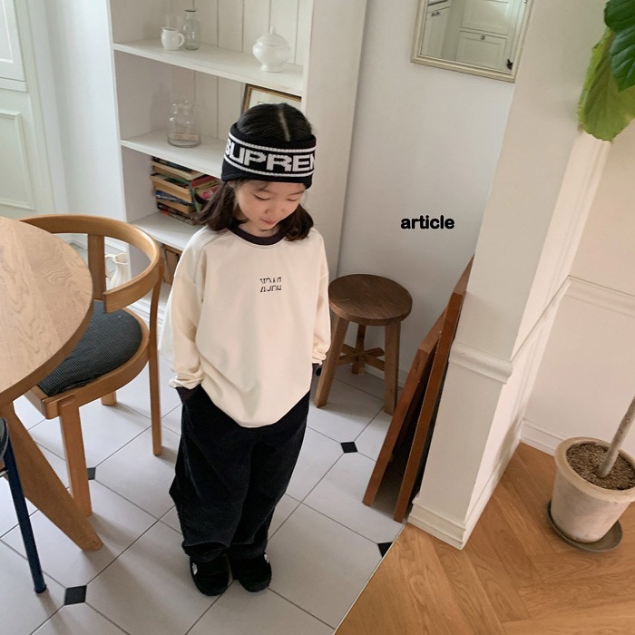 25冬 正韓 article 薄款 車邊配色 字母Ｔ （三色）-細節圖7