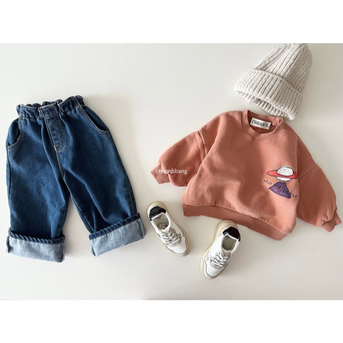 25冬 正韓 cream bbang 內刷毛 星球大學Ｔ-細節圖4