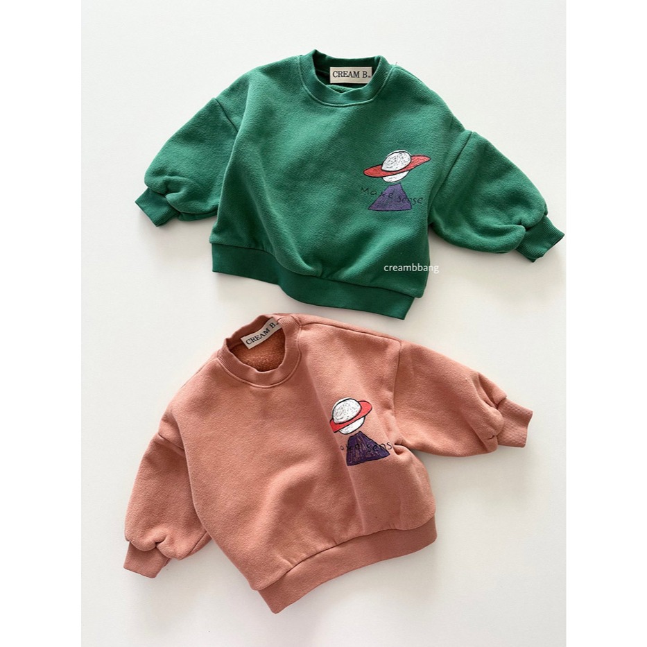 25冬 正韓 cream bbang 內刷毛 星球大學Ｔ-細節圖6