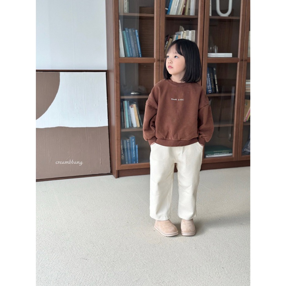 25冬 正韓 cream bbang 內刷毛 snoopy 大學Ｔ(兩色）-細節圖2