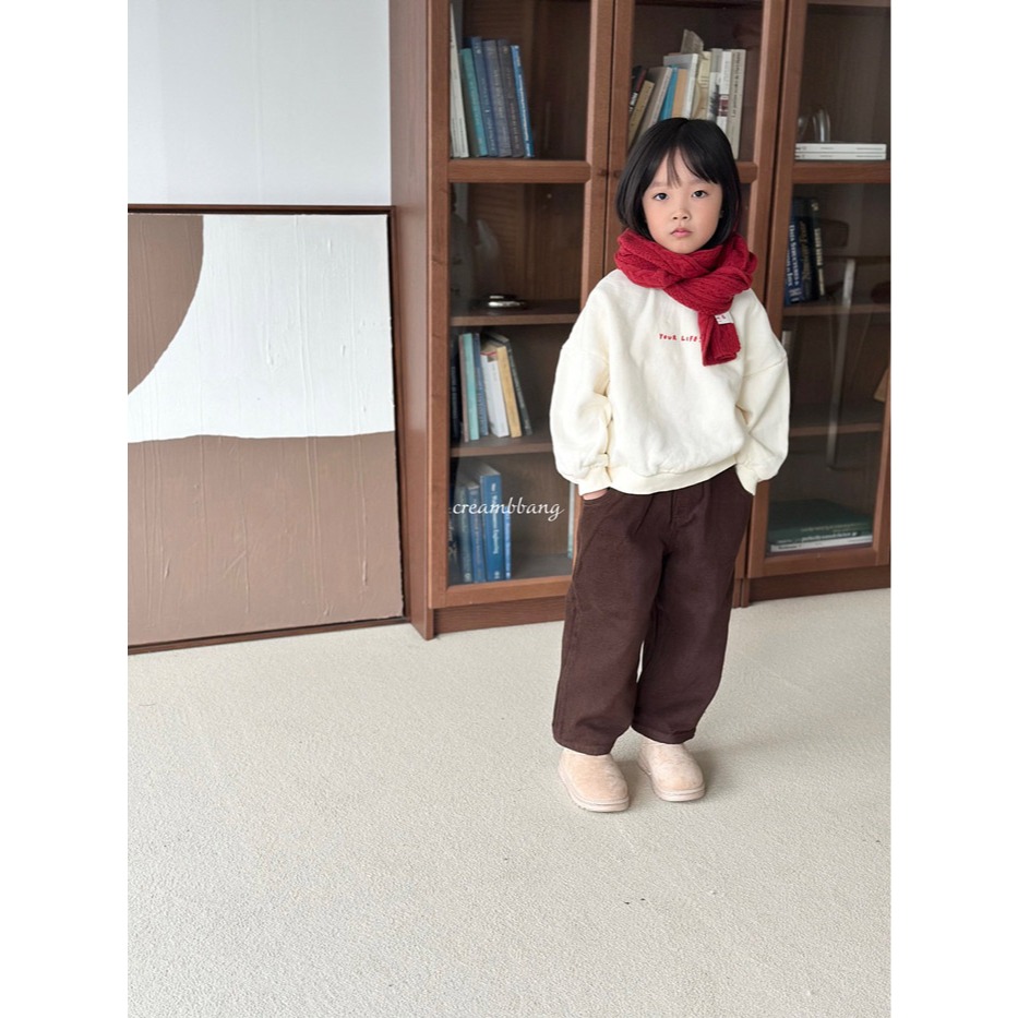 25冬 正韓 cream bbang 內刷毛 snoopy 大學Ｔ(兩色）-細節圖4