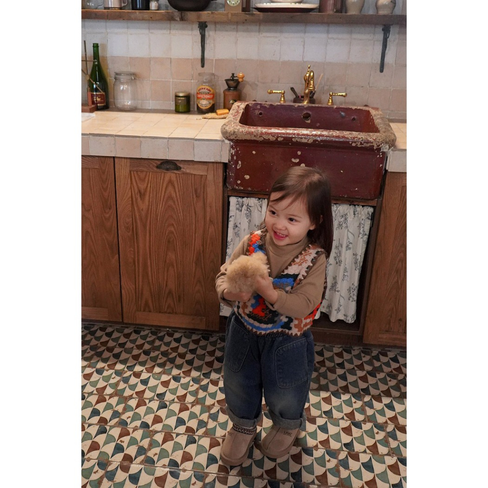 25冬 正韓 onu 水洗刷色 牛仔褲 （兩色）-細節圖4