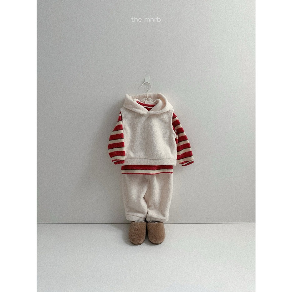 25冬 正韓 minirobe Fleece 連帽背心（兩色）-細節圖6