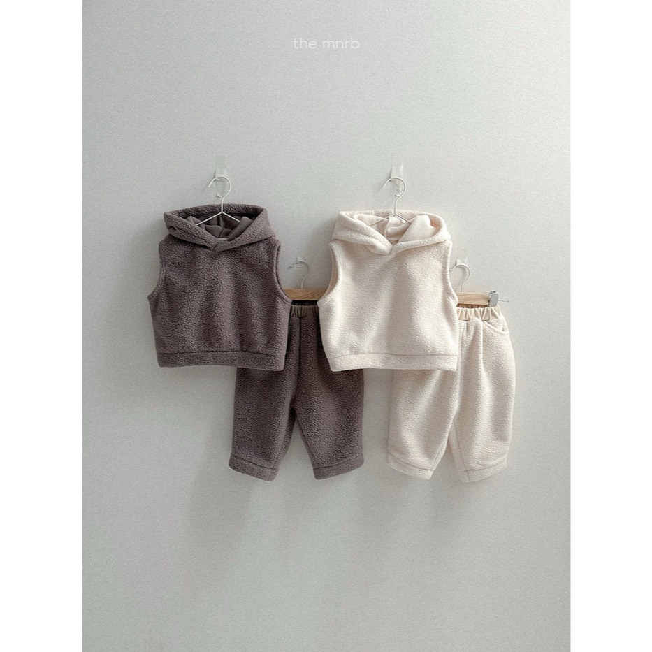 25冬 正韓 minirobe Fleece 連帽背心（兩色）-細節圖8