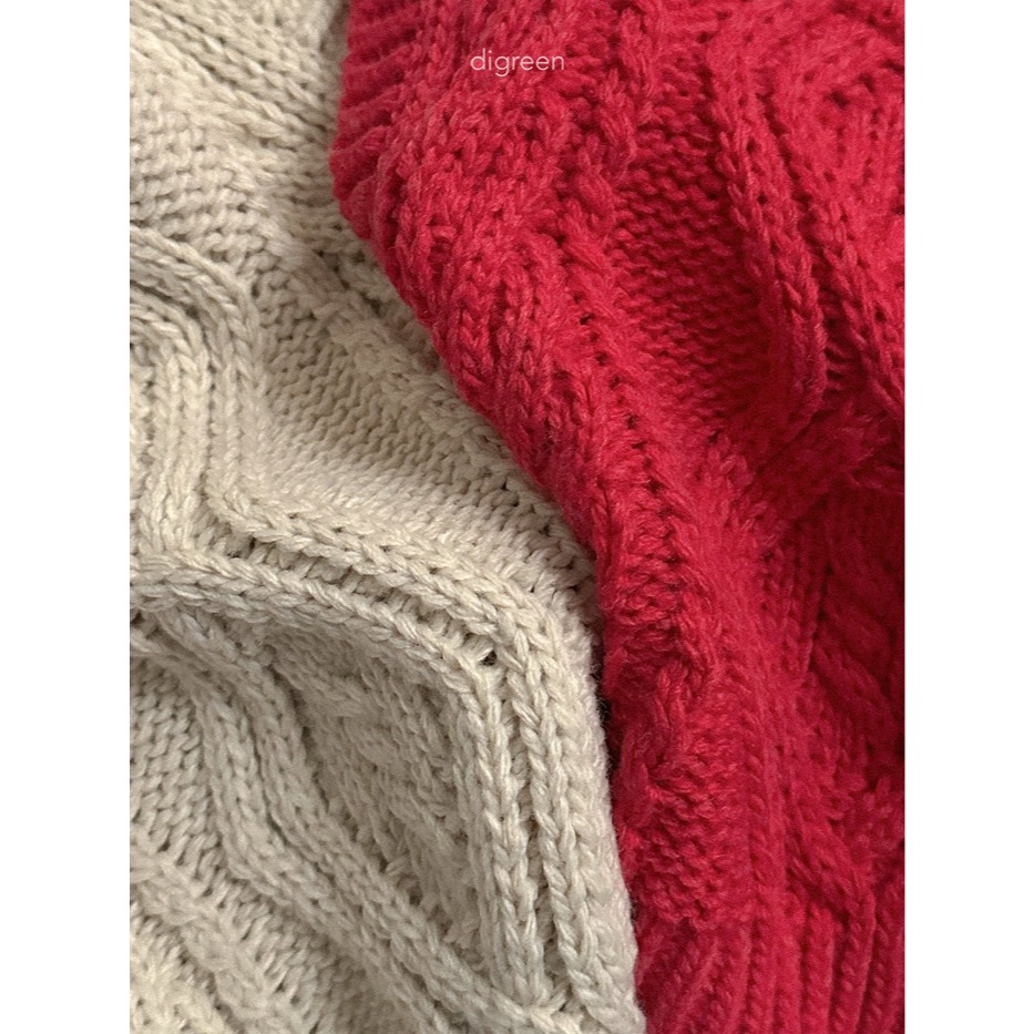 25冬 正韓 digreen 百搭款 麻花背心（兩色）-細節圖8