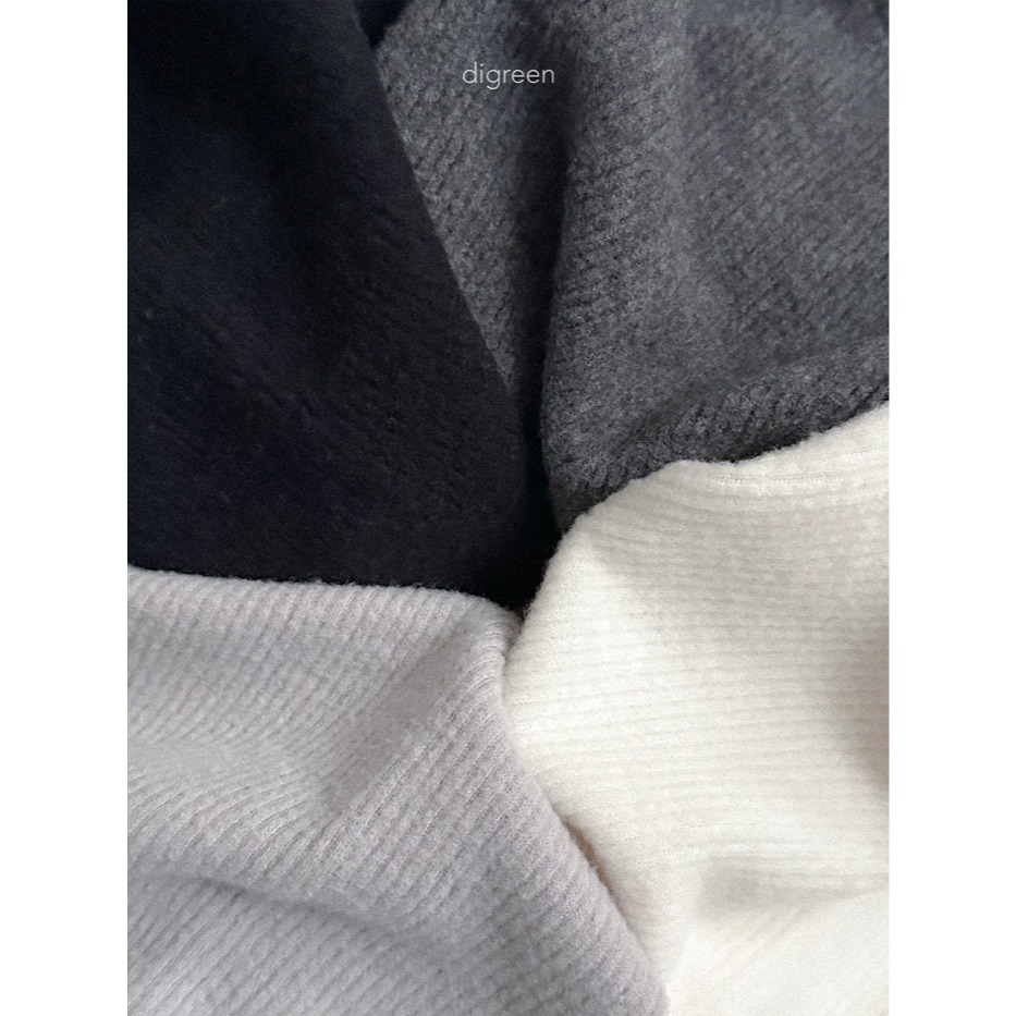 25冬 正韓 digreen 毛絨感 坑條內搭褲（四色）-細節圖2