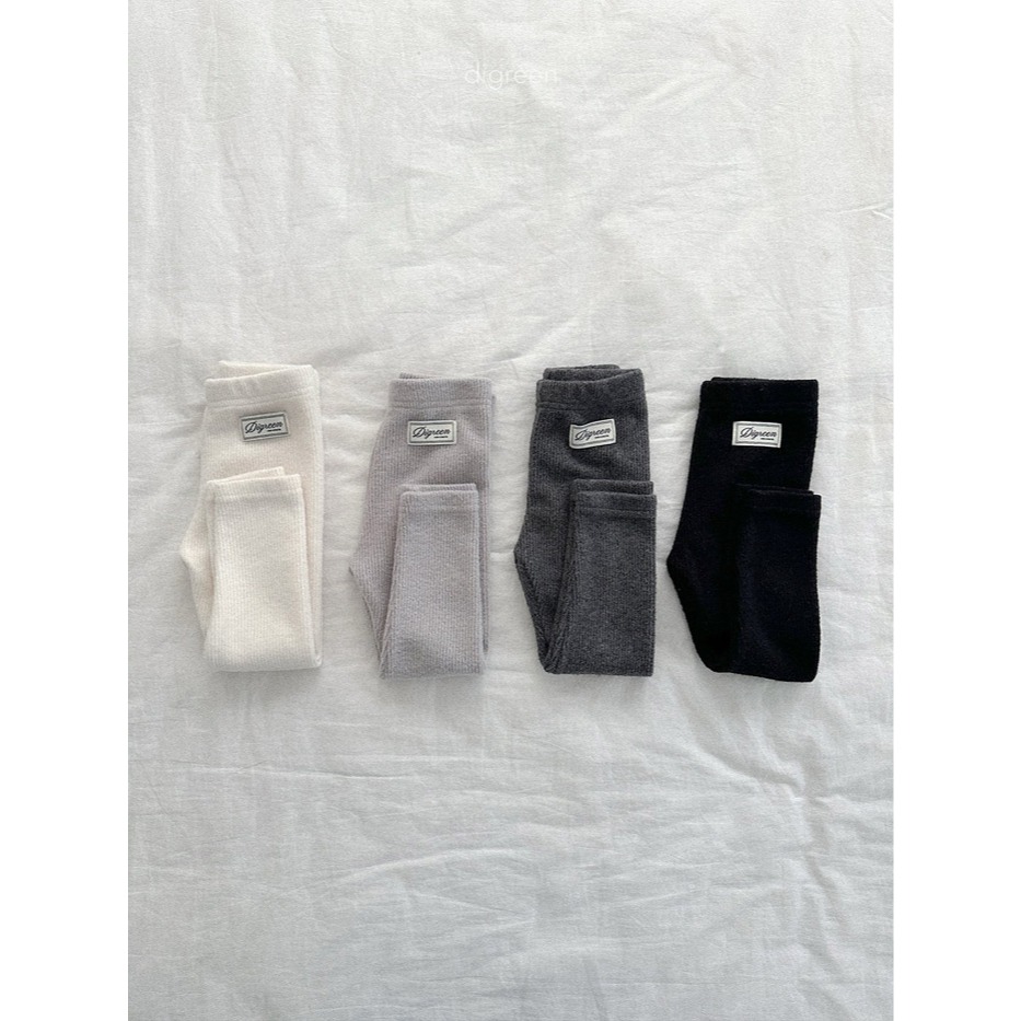 25冬 正韓 digreen 毛絨感 坑條內搭褲（四色）-細節圖3