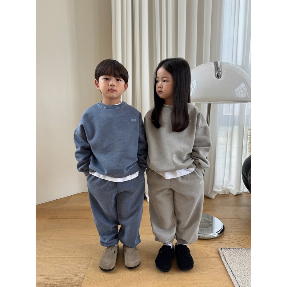 25冬 正韓 our 美式水洗 大學Ｔ套裝（三色）自留墨-細節圖3