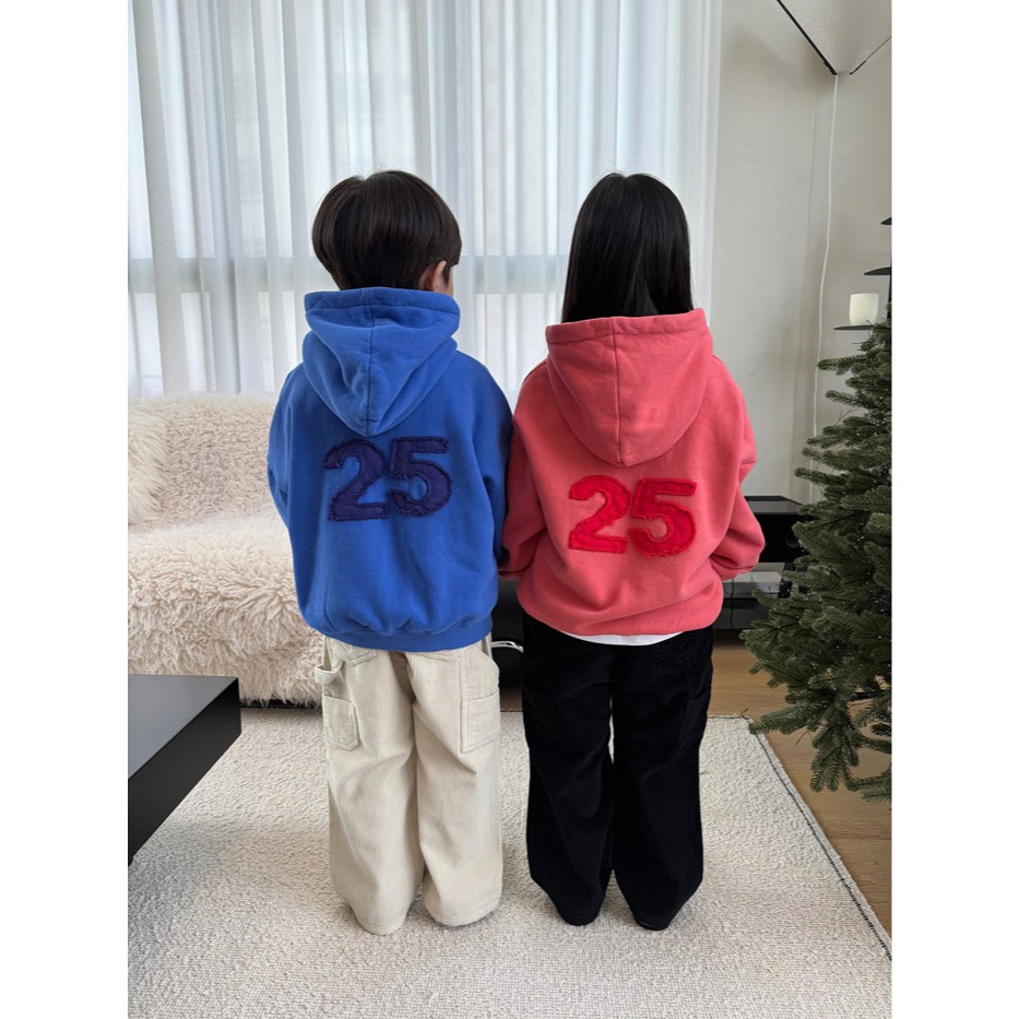 25冬 正韓 our 飽和色 連帽大學Ｔ（三色）-細節圖3