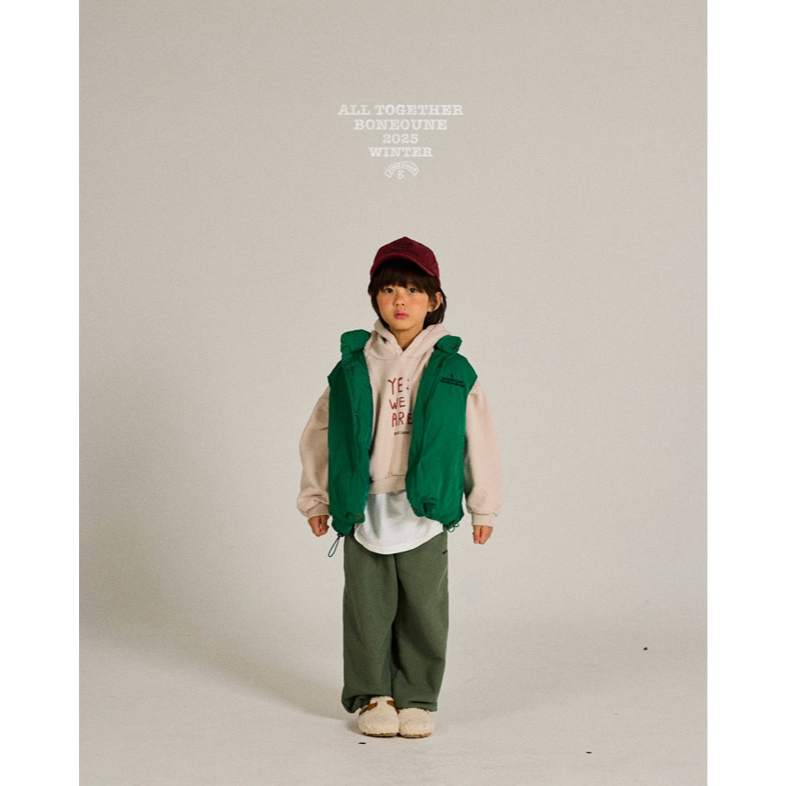 25冬 正韓 boneoune 下擺可縮口 羽絨背心（三色）-細節圖3