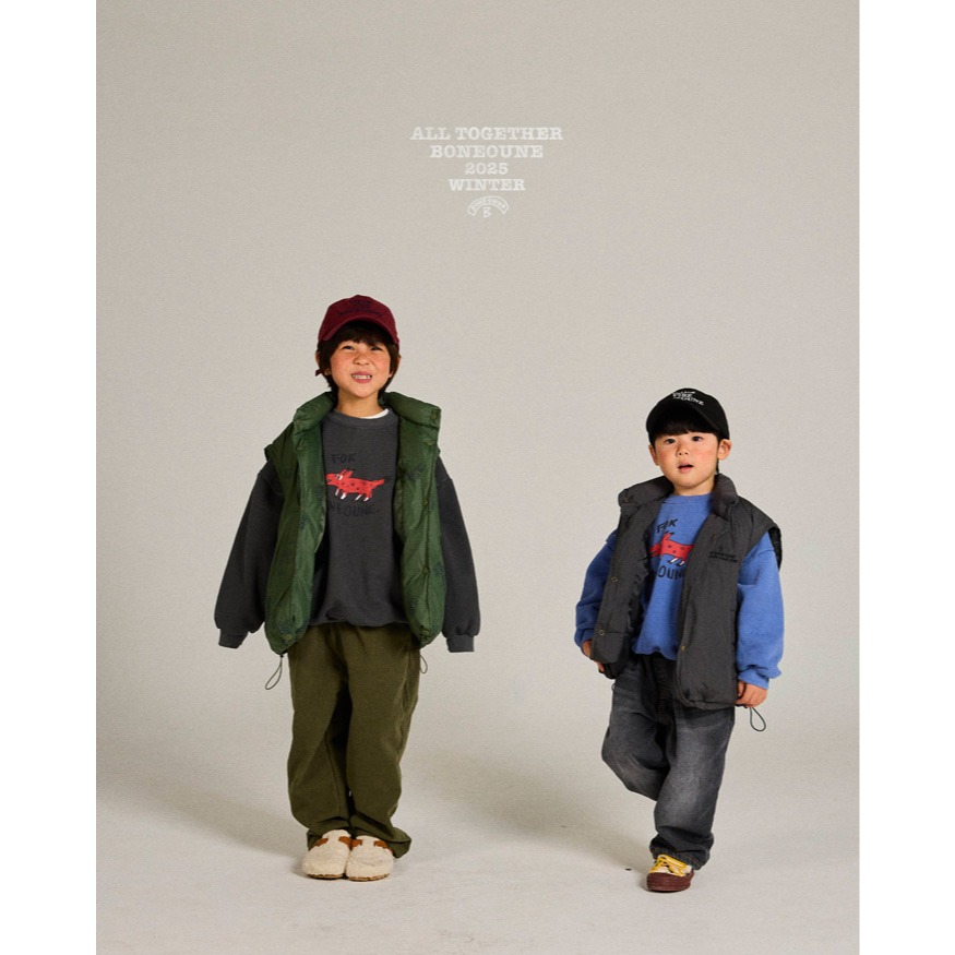 25冬 正韓 boneoune 下擺可縮口 羽絨背心（三色）-細節圖8